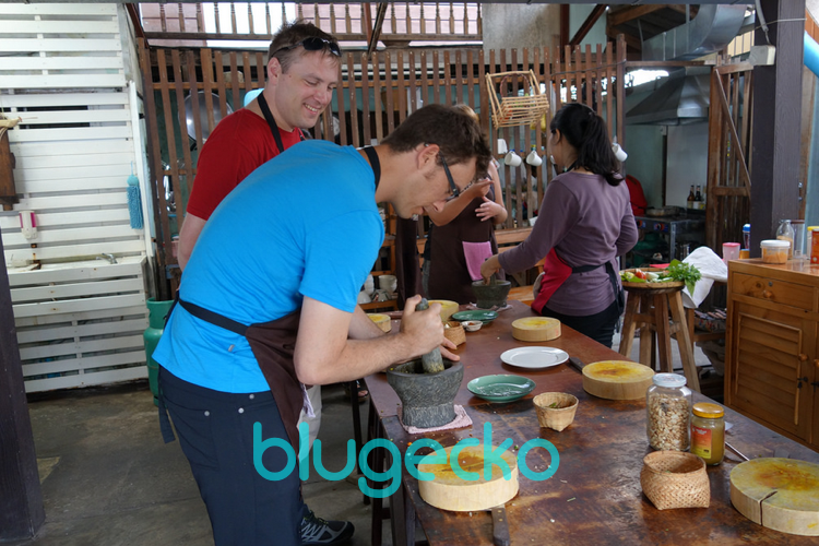 making curry paste at Asia Scenic