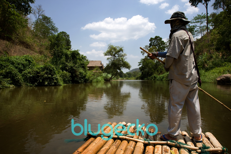 Bamboo rafting